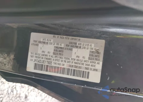 2014 Mazda Mazda5 Grand Touring z USA, uszkodzony, nr VIN JM1CW2DL9E0175625